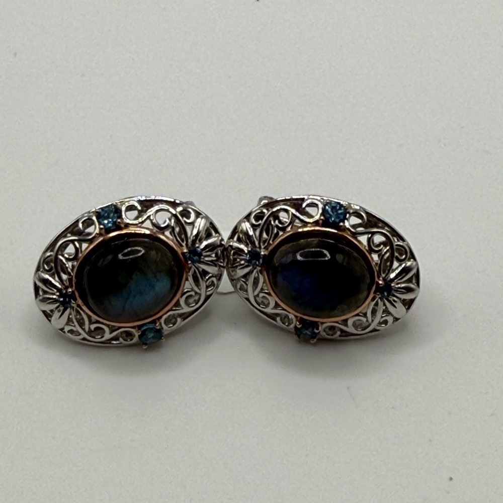 Dallas Prince Gems en Vogue Labradorite Earrings 925